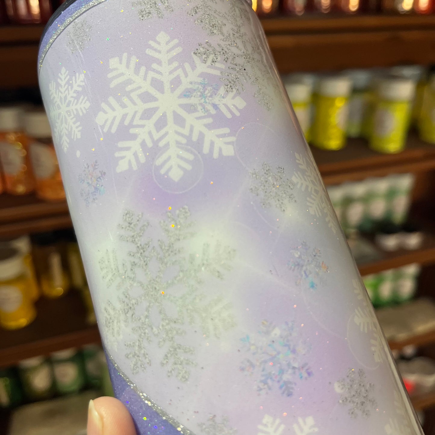Pastel Purple Snowflakes