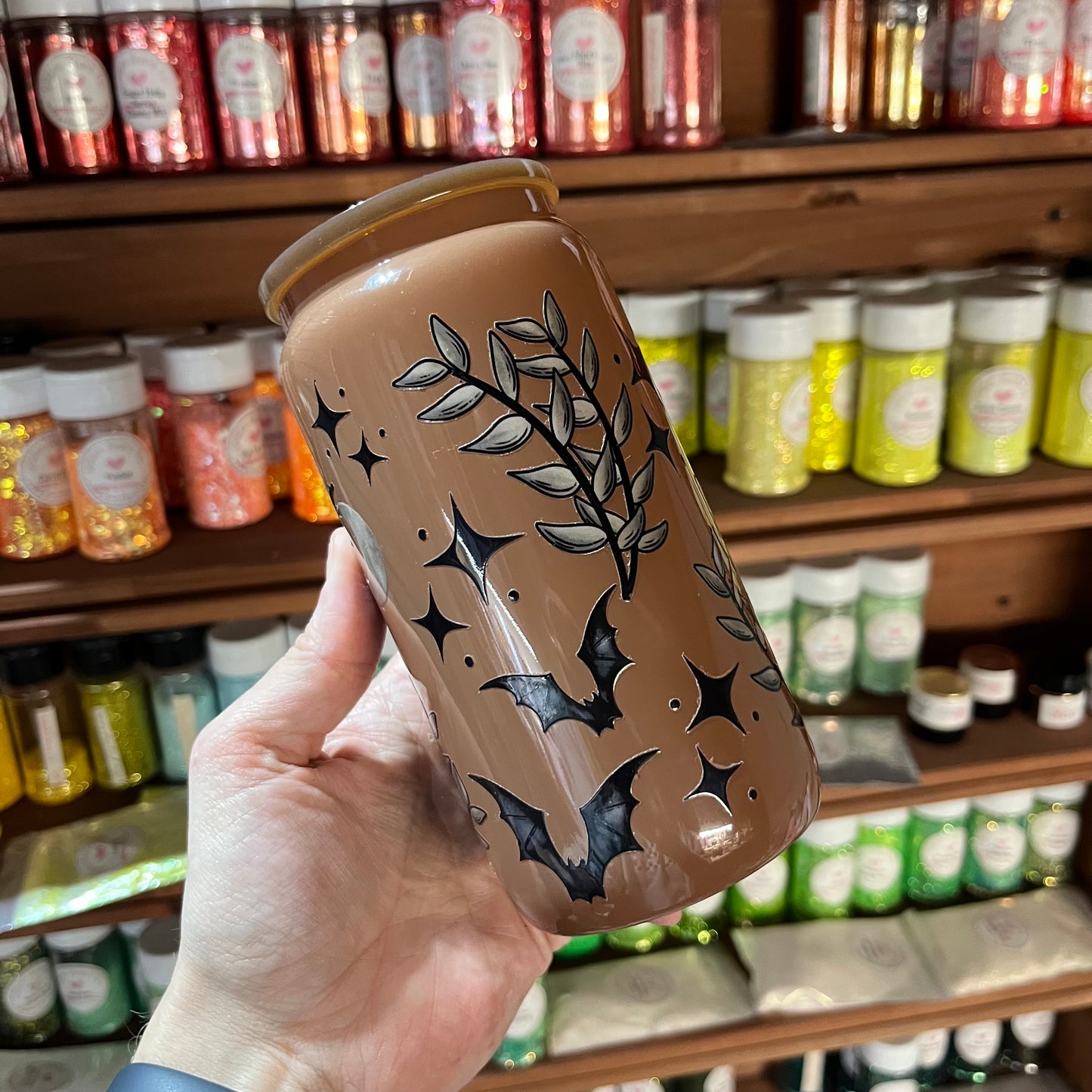 Milk Chocolate Glass Can