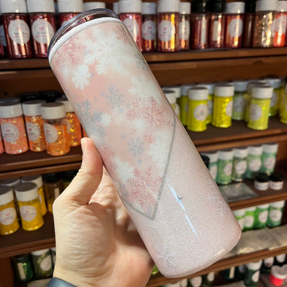 Pastel Pink Snowflakes