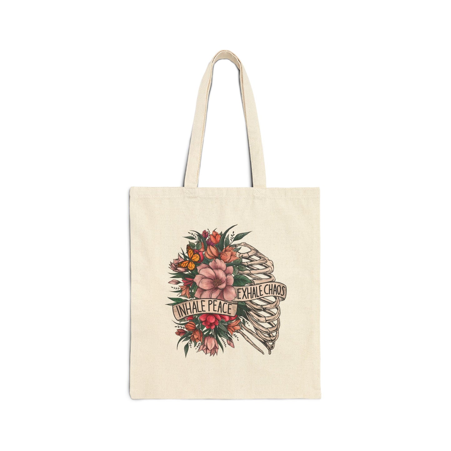 Inhale Peace Exhale Chaos - Tote Bag