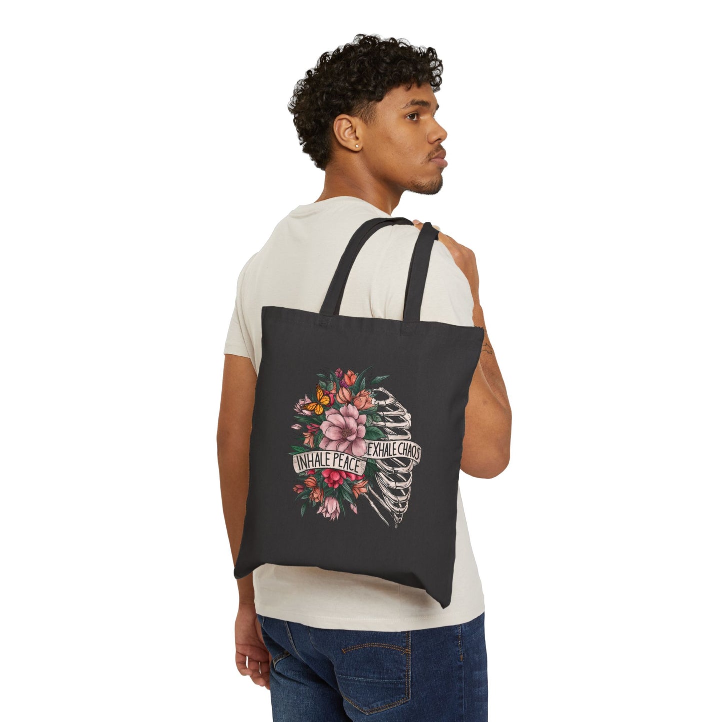 Inhale Peace Exhale Chaos - Tote Bag