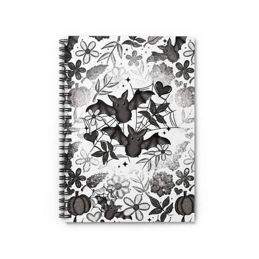 Black & White Batty Spiral Notebook