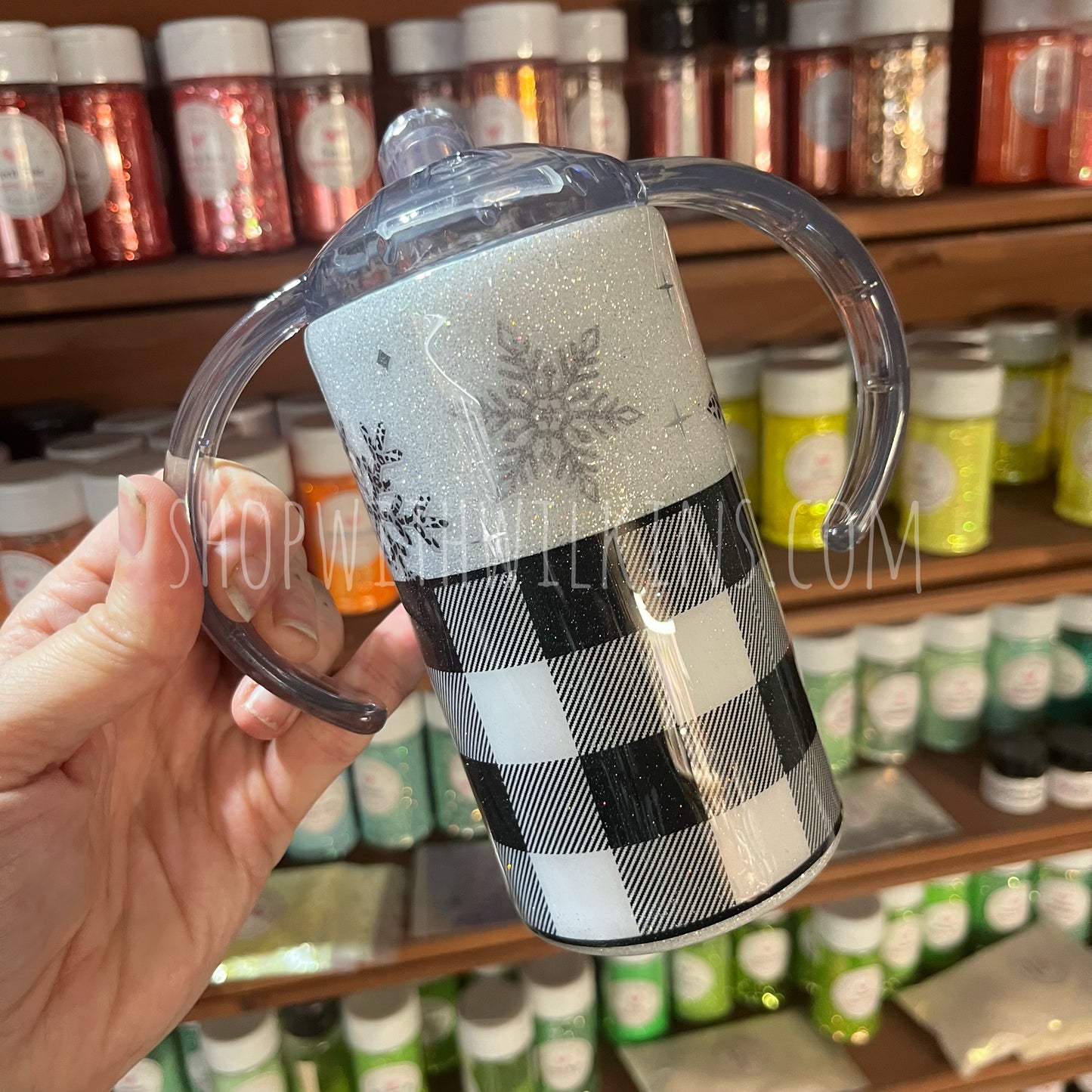 BW Plaid and Snowflakes