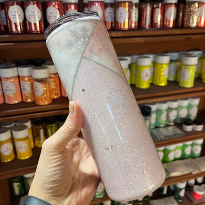 Pastel Pink Snowflakes