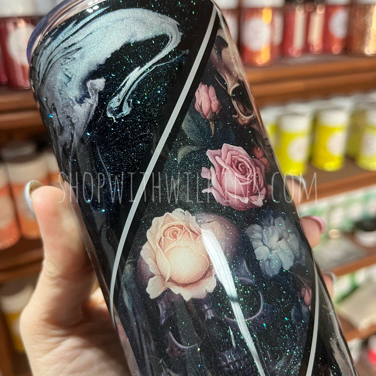 Dark Floral Skulls
