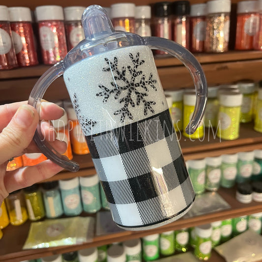 BW Plaid and Snowflakes
