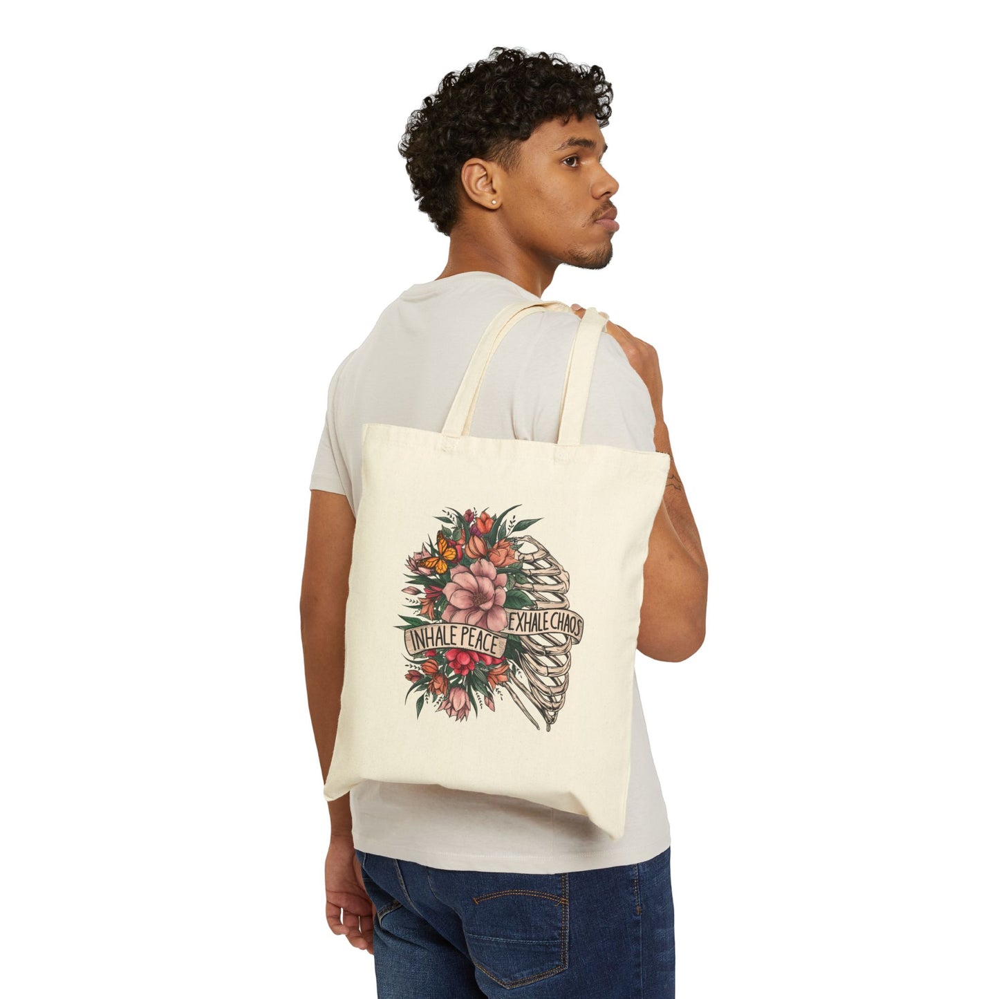 Inhale Peace Exhale Chaos - Tote Bag