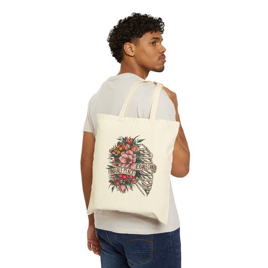 Inhale Peace Exhale Chaos - Tote Bag