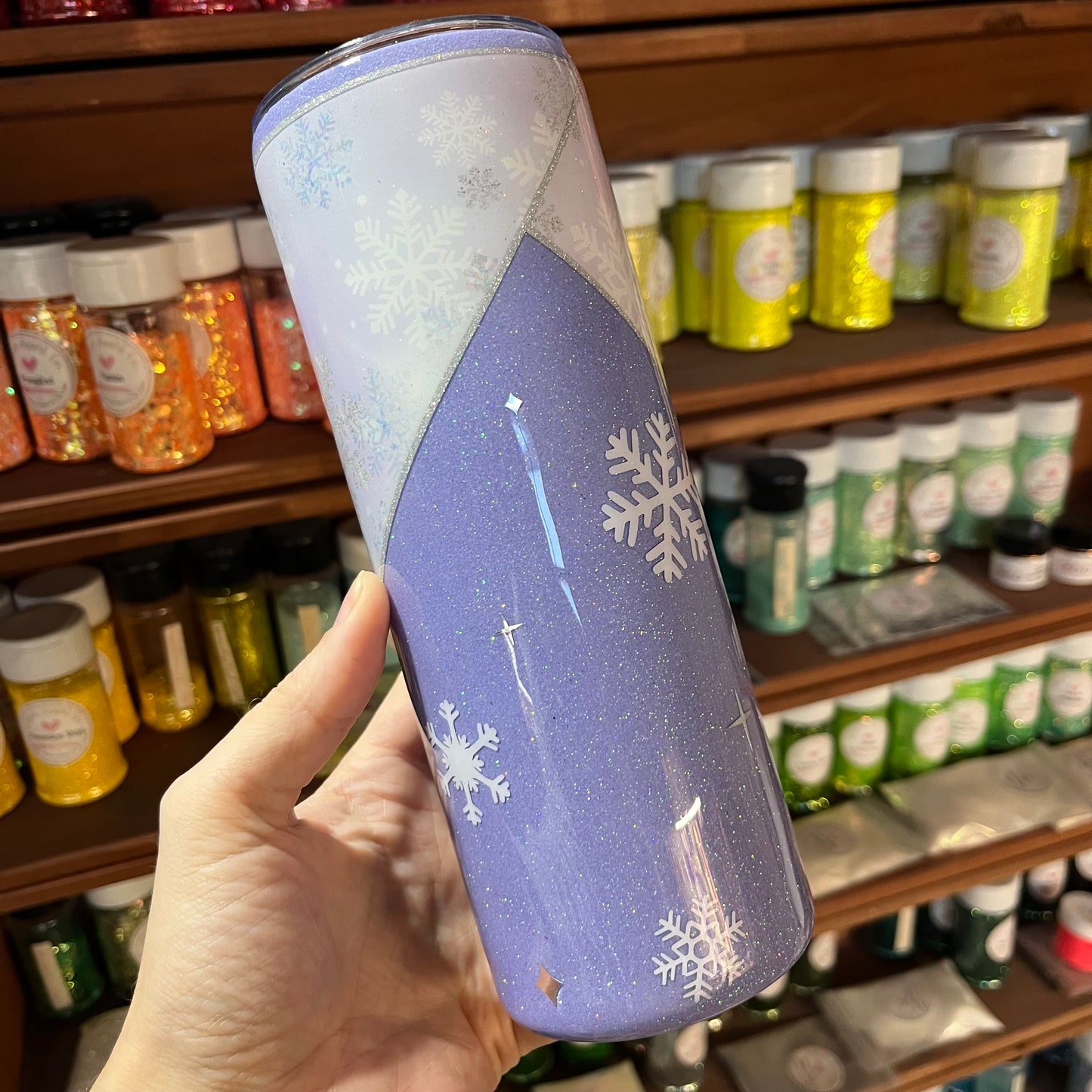 Pastel Purple Snowflakes