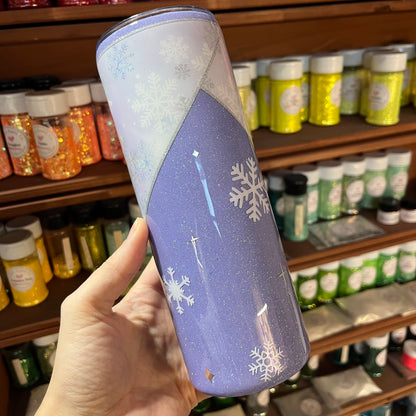 Pastel Purple Snowflakes