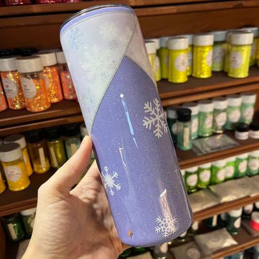 Pastel Purple Snowflakes