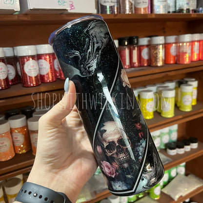 Dark Floral Skulls