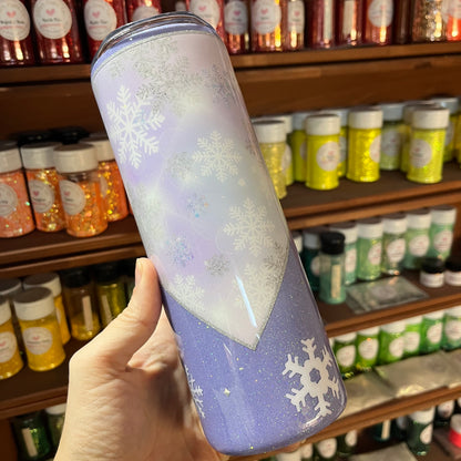 Pastel Purple Snowflakes