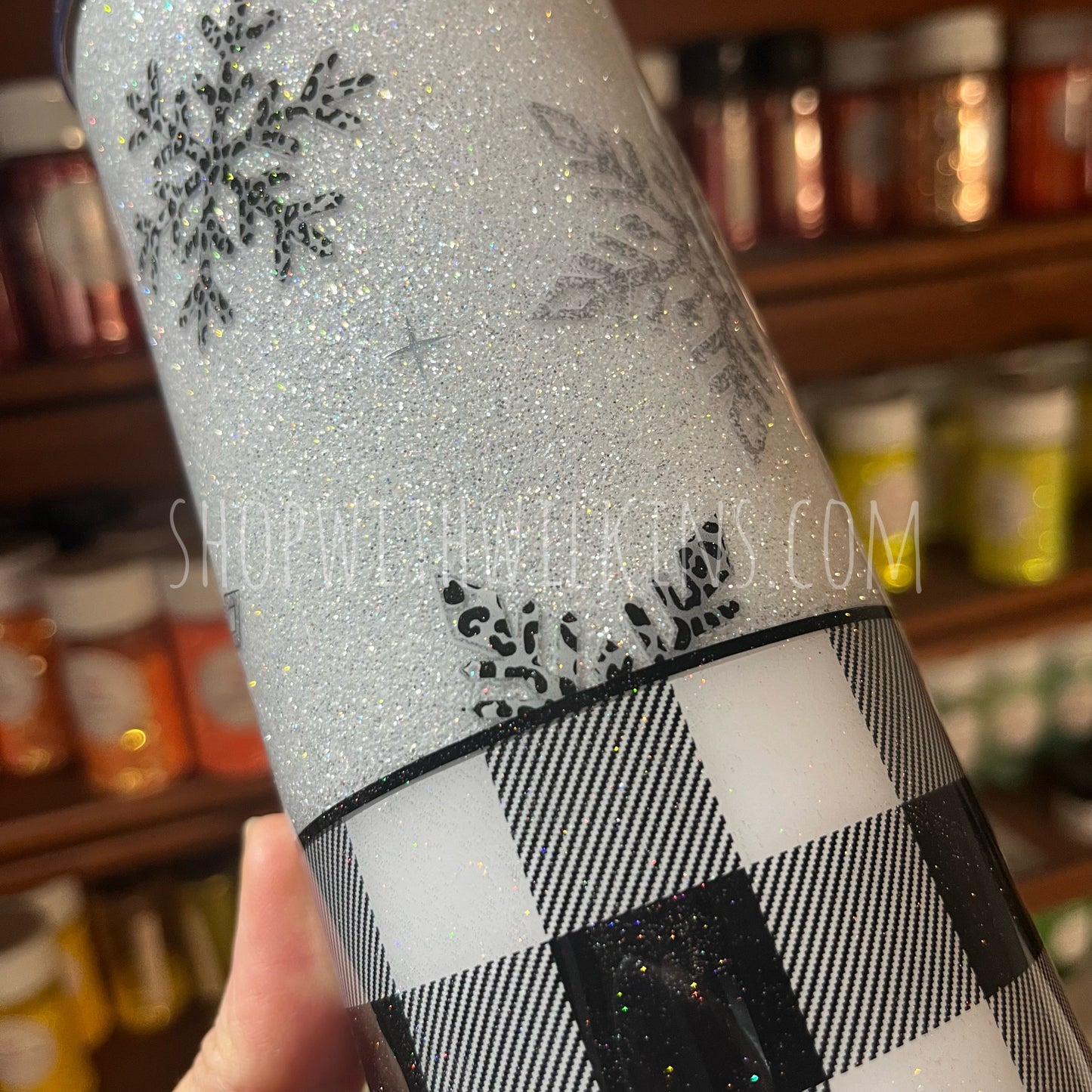 BW Plaid and Snowflakes