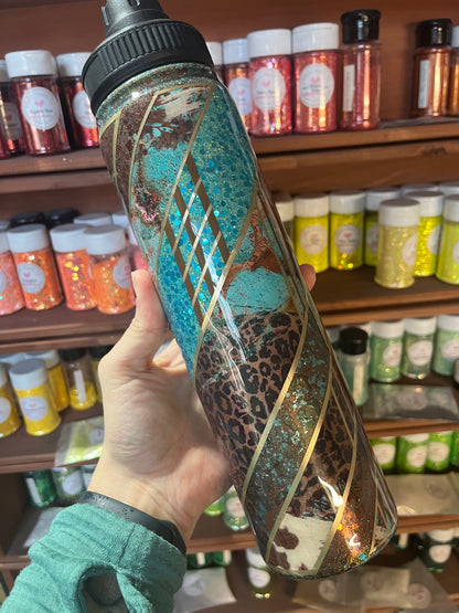 Brown & Turquoise