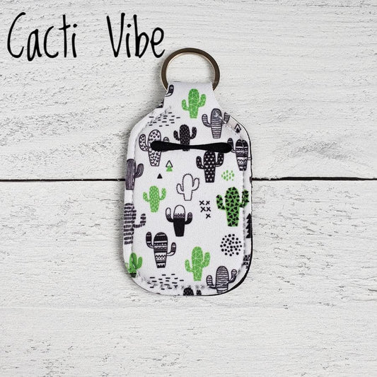 Cacti Vibe Keyring Sanitizer Holder