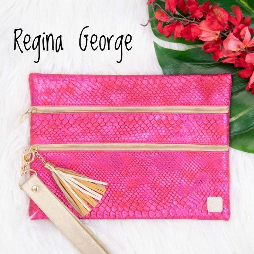 Versi Clutch Double Zipper Bag - Fireside