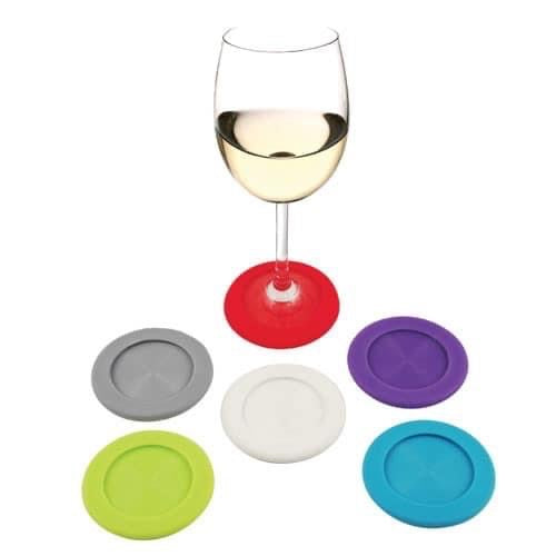 Silicone Wine Coaster 6-pack