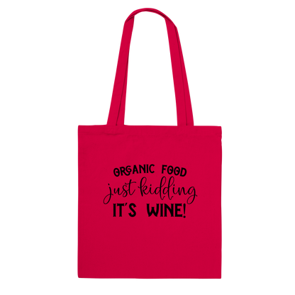 Organic Wine - Tote Bag