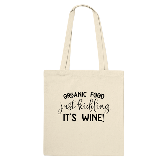 Organic Wine - Tote Bag